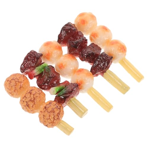 BRIGHTFUFU 5Stücke Teiliges Fake Grill Spieße Realistische Essensspielzeuge Für Rollenspiele Und Dekoration Für Kindergärten Und Restaurants BRIGHTFUFU 5Stücke Teiliges Fake Grill Spieße Realistische Essensspielzeuge Für Rollenspiele Und Dekoration Für Kindergärten Und Restaurants von BRIGHTFUFU