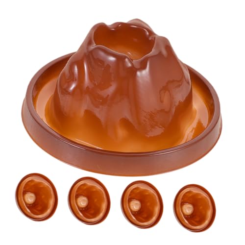 BRIGHTFUFU 5Stücke Teiliges Vulkanmodell Für Experimente DIY Vulkanausbrüche Und Wissenschaftsprojekte Für Klassenzimmer Und Zuhause Fördert Kreativität von BRIGHTFUFU