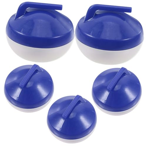 BRIGHTFUFU 5pcs Tabletop Mini Curling -bälle Für Kinder Tragbare Innenkurmelspiele Für Geschicklichkeit Und Lustige Kinder Mini Curling Bälle von BRIGHTFUFU