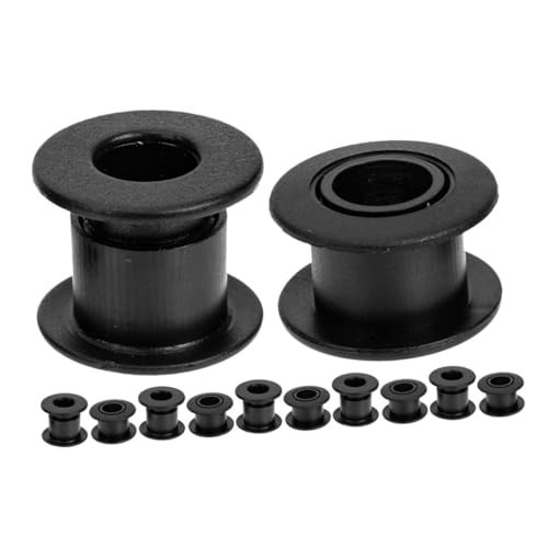 BRIGHTFUFU 6 Paare Fußballmaschine Kickerstangenteile Kickertisch-Buchsenteile Buchsen für Tischfußball Buchsen für Kickertische Kickertischteil Kickerbuchsen aus Kunststoff Plastik Black von BRIGHTFUFU