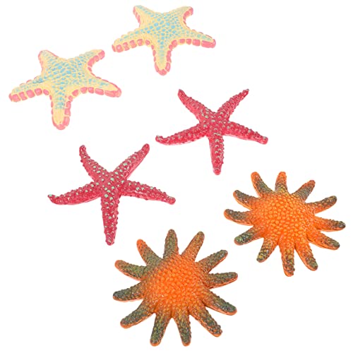 BRIGHTFUFU 6 STK Seestern-Simulationsspielzeug Beach Party Dekoration Meerestier Meerestier Fantasiespielzeug lebensechte Seesternstatue Kognitives Seesternmodell Wohnkultur PVC BRIGHTFUFU 6 STK Seestern-Simulationsspielzeug Beach Party Dekoration Meerestier Meerestier Fantasiespielzeug lebensechte Seesternstatue Kognitives Seesternmodell Wohnkultur PVC von BRIGHTFUFU
