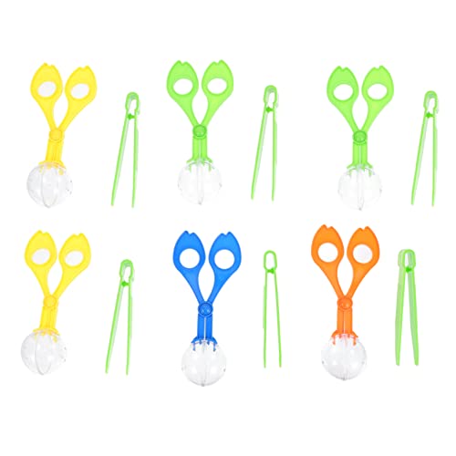 BRIGHTFUFU 6 Sätze Insektenclip Nature Exploration Toy Für Die Feinmotorik Fangwerkzeuge Jumbo-pinzette Fangklemme Scherenclips Für Schere Clip Kinderspielzeug Plastik von BRIGHTFUFU