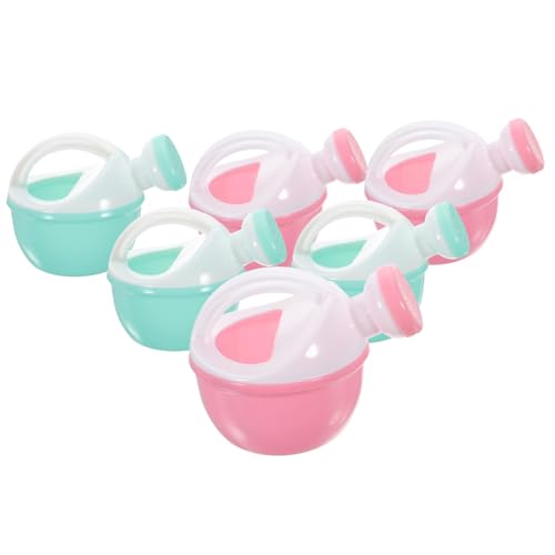 BRIGHTFUFU 6 Stck Teiliges Kleine Kunststoff Gießkanne für Ergonomisch Geformt Sicherer Griff Kompakt Tragbar für Garten Strand und Badspaß Geeignet Zufällige Farbe Zufällige Farbe von BRIGHTFUFU