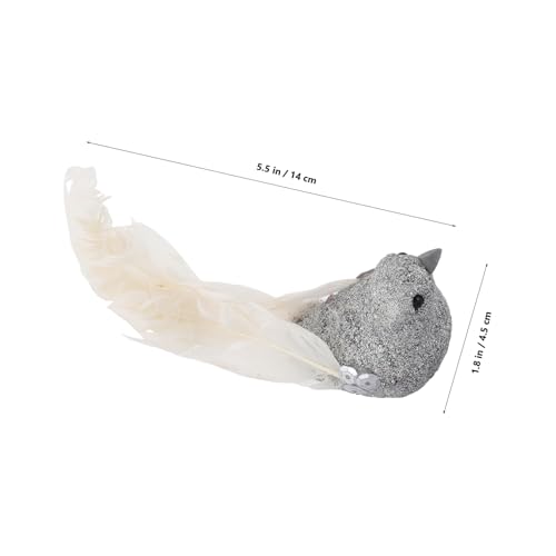BRIGHTFUFU Anspruchsvolle Glitzervögel – 6 Stück Realistische Künstliche Vögel Als Gartendekoration Innendekoration Einzigartiges Kunsthandwerk von BRIGHTFUFU