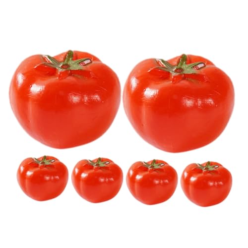 BRIGHTFUFU 6 Stück Lebensechte Tomatenverzierungen, Falsche Tomaten-Requisiten, Künstliche Mini-Tomaten, Desktop-Dekorationen BRIGHTFUFU 6 Stück Lebensechte Tomatenverzierungen, Falsche Tomaten-Requisiten, Künstliche Mini-Tomaten, Desktop-Dekorationen von BRIGHTFUFU