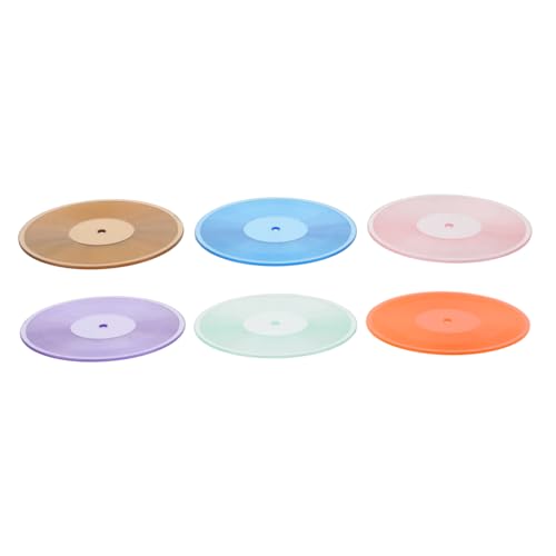 BRIGHTFUFU Sammlerstück Mini-Vinyl-schallplatten Miniatur-Schallplatte Vintage-schallplatten- Für von BRIGHTFUFU