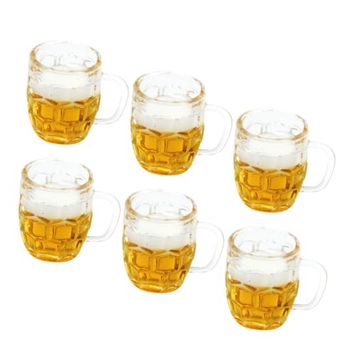BRIGHTFUFU 6stücke Miniatur Bierkrüge Mit Realistische Deko Für Puppenhaus Und -projekte Langlebiges Harz Für Kreative Szenen Und Bastelarbeiten BRIGHTFUFU 6stücke Miniatur Bierkrüge Mit Realistische Deko Für Puppenhaus Und -projekte Langlebiges Harz Für Kreative Szenen Und Bastelarbeiten von BRIGHTFUFU