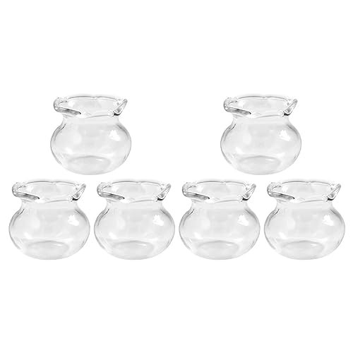 BRIGHTFUFU 6 Stück Miniatur-fischschalen, Glas-Aquarium-Ornament, Kleines Aquarium-, Puppenhaus-DIY-Dekoration BRIGHTFUFU 6 Stück Miniatur-fischschalen, Glas-Aquarium-Ornament, Kleines Aquarium-, Puppenhaus-DIY-Dekoration von BRIGHTFUFU