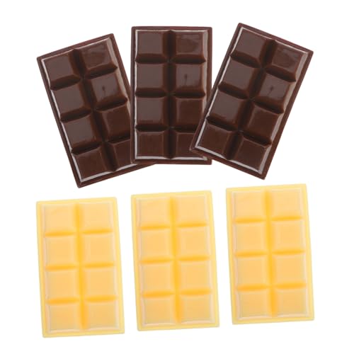 BRIGHTFUFU 6 Stück Simulierte Schokoladenornamente Pralinen Schokoladendekoration Schokoladenfiguren multifunktionale gefälschte Schokolade multifunktionales Schokoladenmodell Harz BRIGHTFUFU 6 Stück Simulierte Schokoladenornamente Pralinen Schokoladendekoration Schokoladenfiguren multifunktionale gefälschte Schokolade multifunktionales Schokoladenmodell Harz von BRIGHTFUFU