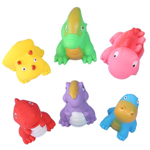 BRIGHTFUFU 6 Stück Teiliges Dinosaurier Badespielzeug Lustige Quietschtier Badewannenspielzeuge aus Sicherem Material Tragbar und Interessant für Kleinkinder Fördert Hand Auge koordination BRIGHTFUFU 6 Stück Teiliges Dinosaurier Badespielzeug Lustige Quietschtier Badewannenspielzeuge aus Sicherem Material Tragbar und Interessant für Kleinkinder Fördert Hand Auge koordination von BRIGHTFUFU