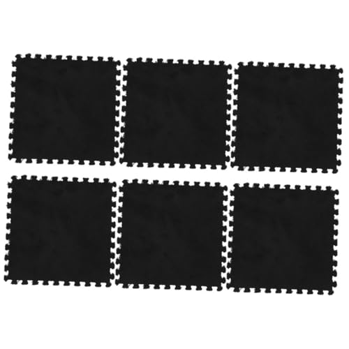 BRIGHTFUFU 6 Stücke Puzzle-Matte Bodenspielmatte für Babys gießen turnmatten Gymnastics Matte puzzletisch Puzzlematte Multifunktions-Fußmatten Puzzlekissen für den Haushalt Eva Black BRIGHTFUFU 6 Stücke Puzzle-Matte Bodenspielmatte für Babys gießen turnmatten Gymnastics Matte puzzletisch Puzzlematte Multifunktions-Fußmatten Puzzlekissen für den Haushalt Eva Black von BRIGHTFUFU