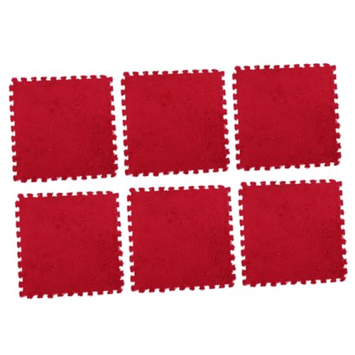 BRIGHTFUFU 6 Stücke Puzzle-Matte Matte fußmatte spielunterlage Rutschhemmende Pads sitzmatte Deck Bodenbelag Rätsel gießen multifunktionale Bodenfliesen tragbare Bodenfliesen Eva rot BRIGHTFUFU 6 Stücke Puzzle-Matte Matte fußmatte spielunterlage Rutschhemmende Pads sitzmatte Deck Bodenbelag Rätsel gießen multifunktionale Bodenfliesen tragbare Bodenfliesen Eva rot von BRIGHTFUFU
