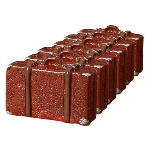 BRIGHTFUFU 6-teiliges Vintage-puppenhaus-mini-Koffer-Set, Klassisches Reisegepäck, Requisiten Für Puppenhaus, Mini-harzkoffer, Mini-gepäckkoffer BRIGHTFUFU 6-teiliges Vintage-puppenhaus-mini-Koffer-Set, Klassisches Reisegepäck, Requisiten Für Puppenhaus, Mini-harzkoffer, Mini-gepäckkoffer von BRIGHTFUFU