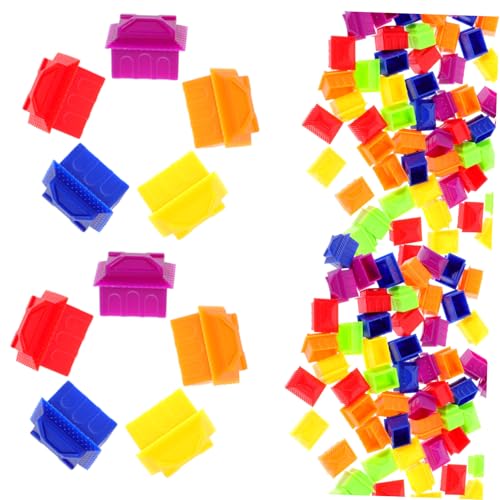 BRIGHTFUFU 60 Stück Monopol Schachfiguren Spiele Brettspiel-ersatzhaus Kleine Hausspiel-Requisite Brettspielhaus Spielmarken Siegesspielhaus Plastik BRIGHTFUFU 60 Stück Monopol Schachfiguren Spiele Brettspiel-ersatzhaus Kleine Hausspiel-Requisite Brettspielhaus Spielmarken Siegesspielhaus Plastik von BRIGHTFUFU