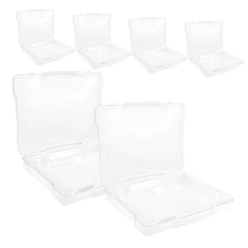 BRIGHTFUFU 6Er Boxen Storage Boxes aufbwahrungs-Box sortierkiste kunststoffbehälter Karten-Organizer klarer Behälter Würfel Planke Bilder Halter Fall Fotos Tragetasche Plastik pp Transparent BRIGHTFUFU 6Er Boxen Storage Boxes aufbwahrungs-Box sortierkiste kunststoffbehälter Karten-Organizer klarer Behälter Würfel Planke Bilder Halter Fall Fotos Tragetasche Plastik pp Transparent von BRIGHTFUFU