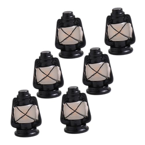 BRIGHTFUFU 6Stücke Kerosinlampe Vintage Laternen Deko Für Puppenhaus Realistische Miniaturmodelle Zur Gestaltung Von Szenen Langlebiges Resin Material Für Kreative Dekoration BRIGHTFUFU 6Stücke Kerosinlampe Vintage Laternen Deko Für Puppenhaus Realistische Miniaturmodelle Zur Gestaltung Von Szenen Langlebiges Resin Material Für Kreative Dekoration von BRIGHTFUFU