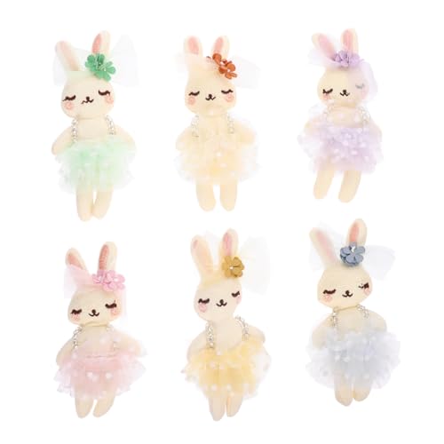 BRIGHTFUFU 6Stücke Plüsch Kaninchen Puppen Weiche Hasen Spielzeuge für Ostern Zubehör zur Dekoration von Kleidung und Handwerksprojekten Kuschelige Begleiter BRIGHTFUFU 6Stücke Plüsch Kaninchen Puppen Weiche Hasen Spielzeuge für Ostern Zubehör zur Dekoration von Kleidung und Handwerksprojekten Kuschelige Begleiter von BRIGHTFUFU