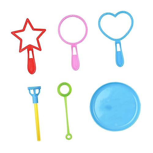 BRIGHTFUFU 6Stücke Teiliges Blasenset Für Seifenblasenmacher Für Außenaktivitäten Perfektes Bubble Party Für Kleine von BRIGHTFUFU