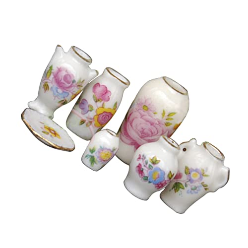 BRIGHTFUFU 7 Teiliges Miniaturhaus Vasen Set Keramische Mini Vasen Für Puppenhaus Dekoration Für Fantasiespiele Und Fotorequisiten Ideal Für Miniatur Garten Und Bastelprojekte BRIGHTFUFU 7 Teiliges Miniaturhaus Vasen Set Keramische Mini Vasen Für Puppenhaus Dekoration Für Fantasiespiele Und Fotorequisiten Ideal Für Miniatur Garten Und Bastelprojekte von BRIGHTFUFU