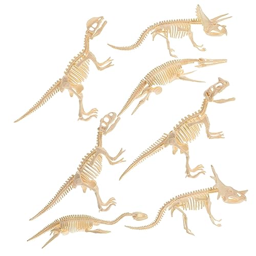 BRIGHTFUFU 7Stücke Teiliges DIY Dinosaurier Skelett Kinderfreundliches Bastelset zur Praktischer Fähigkeiten und Kreativer Fantasie für Dinosaurierpartys und für Jungen von BRIGHTFUFU