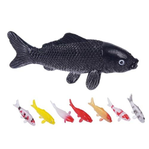 BRIGHTFUFU 8 Miniatur-koi-fischfiguren – Mini-kunstfischmodell, Puppenhaus, Miniatur-Karpfen, Goldfischfiguren, Feengarten-zubehör, Mikrolandschaften, Aquarium-Dekoration BRIGHTFUFU 8 Miniatur-koi-fischfiguren – Mini-kunstfischmodell, Puppenhaus, Miniatur-Karpfen, Goldfischfiguren, Feengarten-zubehör, Mikrolandschaften, Aquarium-Dekoration von BRIGHTFUFU