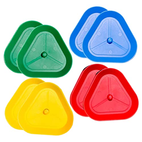 BRIGHTFUFU Pokerhalterständer 8-teilig Dreieck-pokerhalter Spielzubehör von BRIGHTFUFU