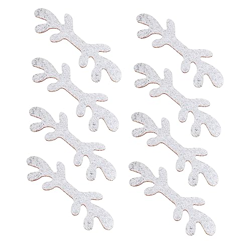 BRIGHTFUFU 8 Stück Headset-zubehör Schneemann Nase Rentier-stirnband, Das Hörner Macht Rentierhorn Zum Basteln Falsches Hirschgeweih Falsches Elchgeweih Zum Basteln Fuchsohren Plüsch Silver von BRIGHTFUFU