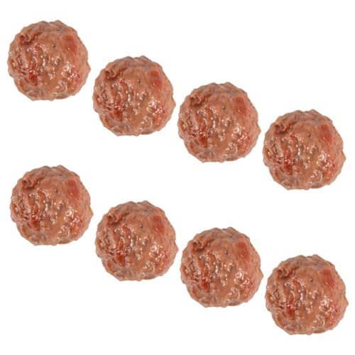 BRIGHTFUFU 8 Stück Simulierte Rindfleischball-Requisiten Fleischbällchen-Maker-Tool Meatballs lebensechtes Lebensmittelmodell Rindfleisch-Fleischbällchen-Restaurant-Requisite PVC BRIGHTFUFU 8 Stück Simulierte Rindfleischball-Requisiten Fleischbällchen-Maker-Tool Meatballs lebensechtes Lebensmittelmodell Rindfleisch-Fleischbällchen-Restaurant-Requisite PVC von BRIGHTFUFU