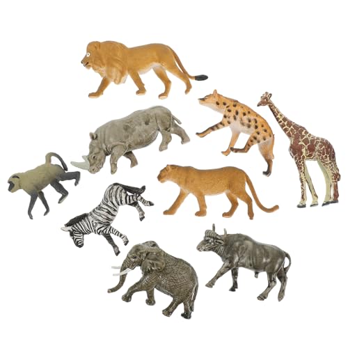 BRIGHTFUFU 9pcs Simulierte Tierische Kognitionsfiguren Lebensechter Handwerkskognition Kunststoff Tierfiguren BRIGHTFUFU 9pcs Simulierte Tierische Kognitionsfiguren Lebensechter Handwerkskognition Kunststoff Tierfiguren von BRIGHTFUFU