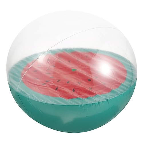 BRIGHTFUFU Aufblasbarer Strandball Wasserspielzeug für Outdoor Aktivitäten für Strandpartys Geburtstagsfeiern und Wasserspiele Rotes Wassermelonen Design von BRIGHTFUFU