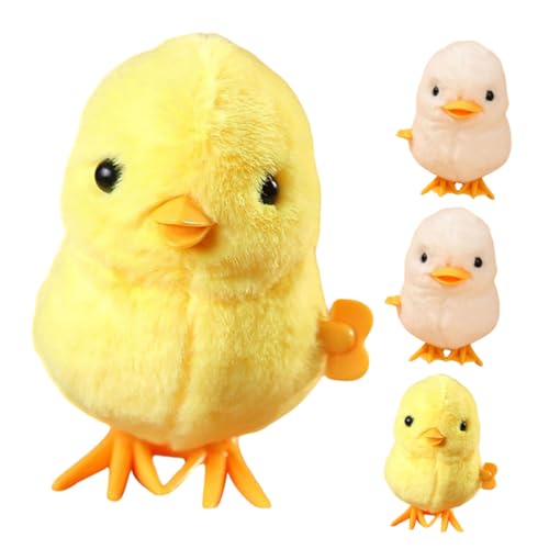 BRIGHTFUFU Aufziehspielzeug Springendes Fuzzy Hühnerspielzeug Plüschtiere Uhrwerk Baby für Aufziehhuhn Küken Plüsch Osterküken Hähnchen Spielzeug Aufziehküken Kinder Aufwinden BRIGHTFUFU Aufziehspielzeug Springendes Fuzzy Hühnerspielzeug Plüschtiere Uhrwerk Baby für Aufziehhuhn Küken Plüsch Osterküken Hähnchen Spielzeug Aufziehküken Kinder Aufwinden von BRIGHTFUFU