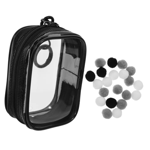 BRIGHTFUFU Puppenvitrine Aus PVC Tragbare Aufbewahrungstasche Für Sammlerspielzeug Mini-hänge-blindboxen-Organizer Hohe Transparenz 3D-gelknochen Versiegeltes Display Leicht Zu Reinigen von BRIGHTFUFU