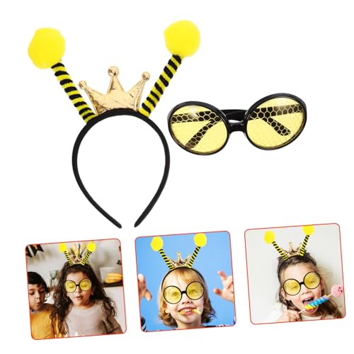 BRIGHTFUFU Stirnband Für Partys Mit Bienenthema Brille Einzigartiges Karnevals-bienen-stirnband Für Jungen Und Mädchen Und Erwachsene Cosplay-zubehör BRIGHTFUFU Stirnband Für Partys Mit Bienenthema Brille Einzigartiges Karnevals-bienen-stirnband Für Jungen Und Mädchen Und Erwachsene Cosplay-zubehör von BRIGHTFUFU