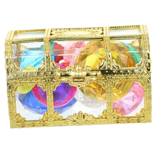 BRIGHTFUFU Buntes Pool tauchspielzeug mit Acryl schatzsteinen und Piratenschatzbox Langlebige Wasserspielzeuge für Sommerliche Taucherlebnisse und Dekoration BRIGHTFUFU Buntes Pool tauchspielzeug mit Acryl schatzsteinen und Piratenschatzbox Langlebige Wasserspielzeuge für Sommerliche Taucherlebnisse und Dekoration von BRIGHTFUFU