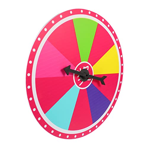 BRIGHTFUFU Drehscheibe Preisrad An Der Wand Tisch-spinnrad Regenbogen Spinnrad Spinnen Karnevalsspinnrad Spiel Kinderpreisrad Großes Rad Party- -Maschine Schicksalsrad Plastik von BRIGHTFUFU
