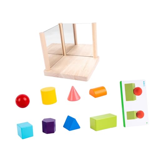 BRIGHTFUFU Geometrisches Logisches Denkspielzeug Für Teile Spiegelblöcke Fördert Räumliches Denken Und Kreativität Für Frühe Bildung Und Spielentwicklung von BRIGHTFUFU