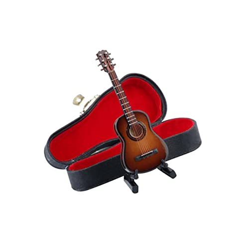 BRIGHTFUFU Gitarre Geschenk Mini Puppenhaus Bambus Kleine Geschenke von BRIGHTFUFU