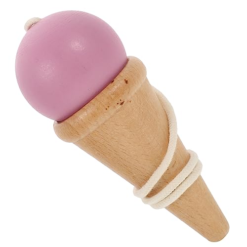 BRIGHTFUFU Geschicklichkeitsball bastelzeug für Activity für Balance spielsachen für Pinkes Interessantes Kinderspielzeug lustige Kendama Holz Rosa von BRIGHTFUFU