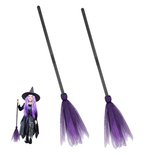 BRIGHTFUFU Halloween Hexenbesen Kostü Dekorationsprops Für Feiern Und Karneval Zauberbesen Für Halloween Cosplay Und Maskenball BRIGHTFUFU Halloween Hexenbesen Kostü Dekorationsprops Für Feiern Und Karneval Zauberbesen Für Halloween Cosplay Und Maskenball von BRIGHTFUFU