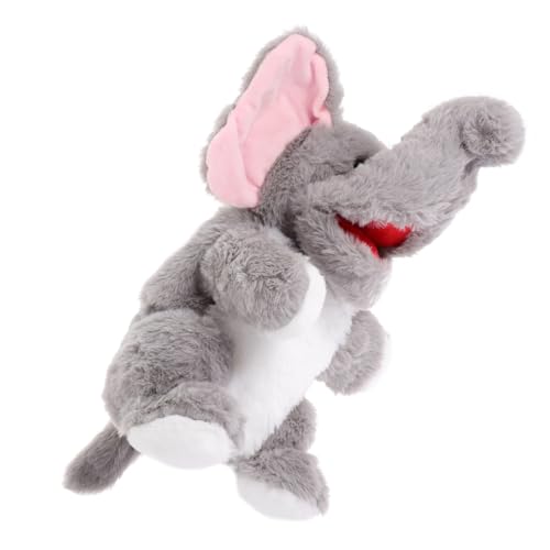 BRIGHTFUFU Handpuppe Elefant aus Plüsch für Bewegliches zum Geschichtenerzählen Fördert Kreativität und Sprachentwicklung Kuschelig und Langlebig BRIGHTFUFU Handpuppe Elefant aus Plüsch für Bewegliches zum Geschichtenerzählen Fördert Kreativität und Sprachentwicklung Kuschelig und Langlebig von BRIGHTFUFU