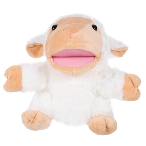 BRIGHTFUFU Handpuppen für Interaktive Schaf Handpuppe für Geschichtenerzählen Fantasie Spiele und Eltern Junge Mädchen Interaktion von BRIGHTFUFU