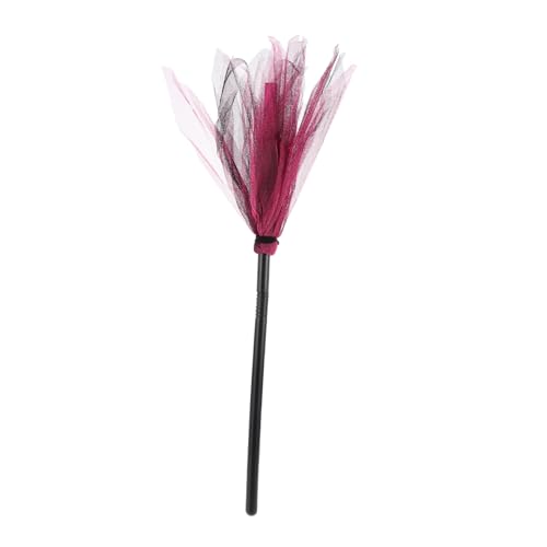 BRIGHTFUFU Hexenbesen Halloween Dekor Hexenglocken Für Den Innenbereich Mädchen Harter Besen Besenstiel Kostüm Für Hexenbesen Halloween Requisite Bürste Hexenkostüm von BRIGHTFUFU