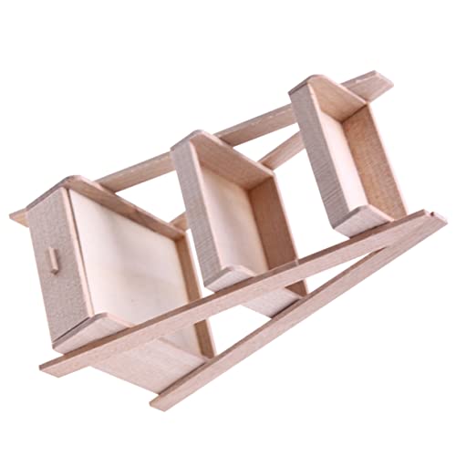 BRIGHTFUFU Niedlicher Blumentopf-pflanzenständer für Blumentöpfe Mini-pflanzenständer Fürs Miniatur-möbel Ornament Mini- Miniatur-lagerregale von BRIGHTFUFU