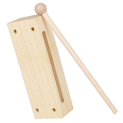 BRIGHTFUFU Holz Percussion Rhythmusblock aus Buchenholz Kindersicheres Orff Instrument Leichtes Musikinstrument für Kompakt und Fein Poliert für Musikalische Früherziehung und Spielspaß BRIGHTFUFU Holz Percussion Rhythmusblock aus Buchenholz Kindersicheres Orff Instrument Leichtes Musikinstrument für Kompakt und Fein Poliert für Musikalische Früherziehung und Spielspaß von BRIGHTFUFU