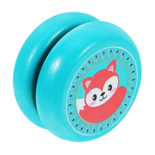 BRIGHTFUFU Holz Yo Yo mit Tierischem Fuchs Design Robustes für Langlebig und Stoßfest Leicht zu Tragen Fördert Geschicklichkeit und Soziale Interaktion von BRIGHTFUFU
