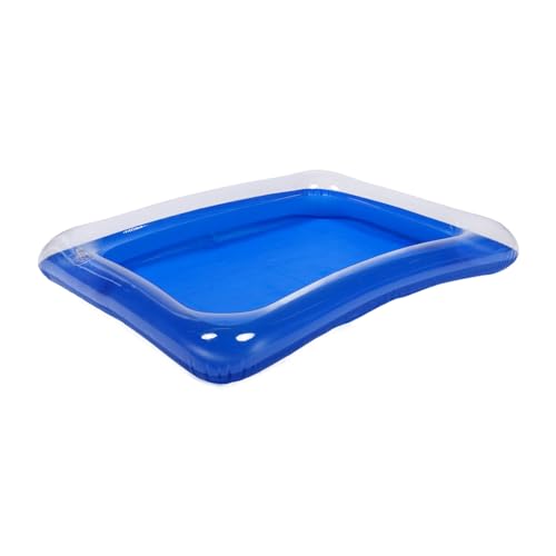 BRIGHTFUFU Inflatable Sandbox Play Tray Sandkasten Für Leicht Zu Reinigen Für Drinnen Und Draußen Fördert Kreatives Und Lernen Blau von BRIGHTFUFU