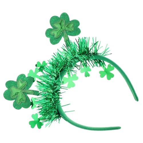 BRIGHTFUFU Irish Shamrock Haarreif Damen Herren Leichter Bequemer Haarschmuck für Festivals und Partys Stilvolles Doppeltes Kleeblatt Design Inspiriert von Irischer Kultur für Karneval und BRIGHTFUFU Irish Shamrock Haarreif Damen Herren Leichter Bequemer Haarschmuck für Festivals und Partys Stilvolles Doppeltes Kleeblatt Design Inspiriert von Irischer Kultur für Karneval und von BRIGHTFUFU