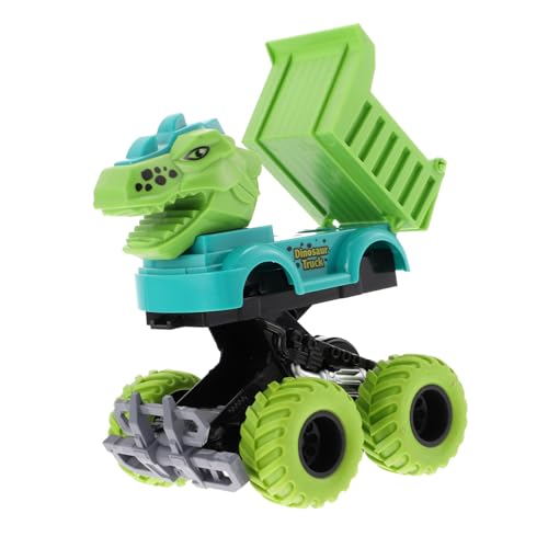 BRIGHTFUFU Dinosaurier-Auto-Spielzeug Für Jungen Und Mädchen Zum Zurückziehen Schiebe-Engineering-Fahrzeug-Spielzeug Trägheits-BAU-LKW-Spielzeug von BRIGHTFUFU
