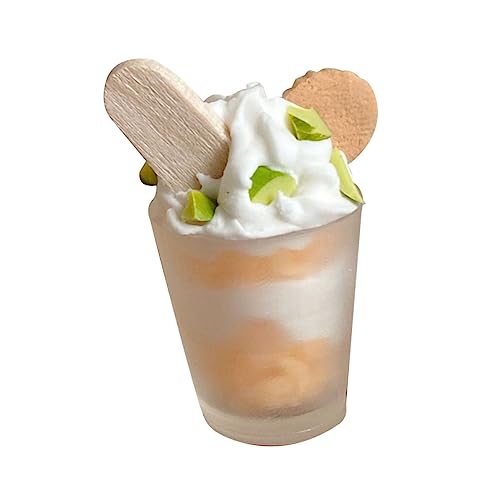BRIGHTFUFU Mini Eiscreme Cup Modell Realistische Miniatur-Eiscreme Für Puppenhäuser Als Deko Für Mini-küchen Und Sammlerstücke Hochwertiges Zubehör Für Miniaturen Und Spielzeug von BRIGHTFUFU