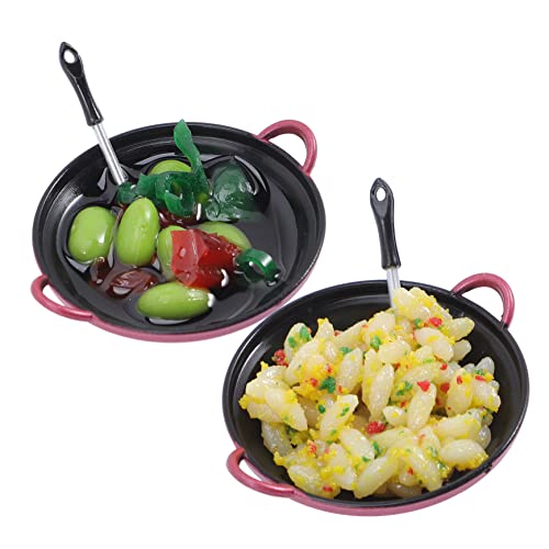 BRIGHTFUFU Kids Toys Food Play Accessories Lebensmittelmodellschmuck Miniatur House Model Toy Doll Mikroküchendekoration Pretend Miniature Cooking Tiny Miniaturfutter von BRIGHTFUFU